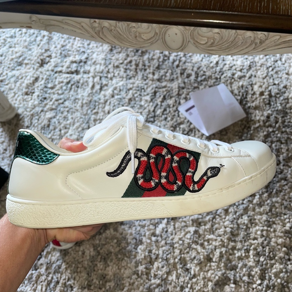 Gucci Ace Embroidered Snake Sneaker